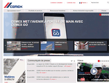 Tablet Screenshot of cemex.fr