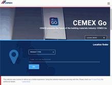 Tablet Screenshot of cemex.co.uk