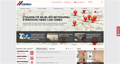 Desktop Screenshot of cemex.cz
